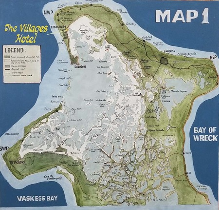 map of christmas island flats