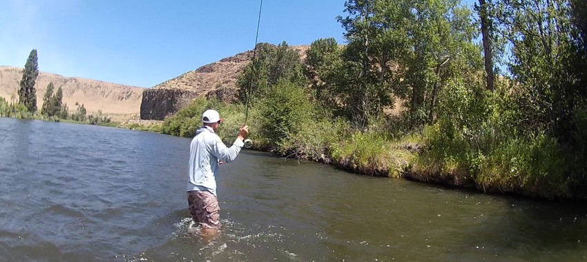 wade out and cast in powerhour wade fishing tip yakima canyon joe rotter
